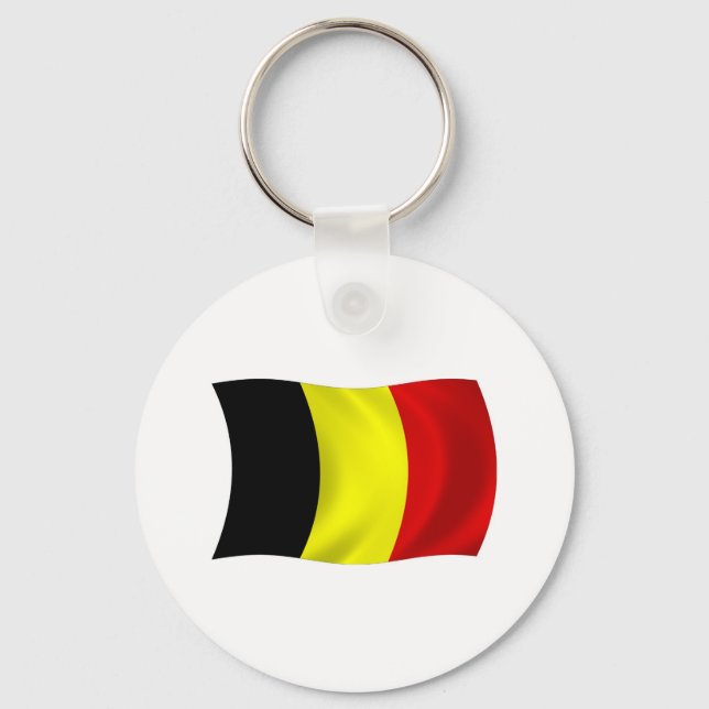 Bandeira da Bélgica Chaveiro (Frente)