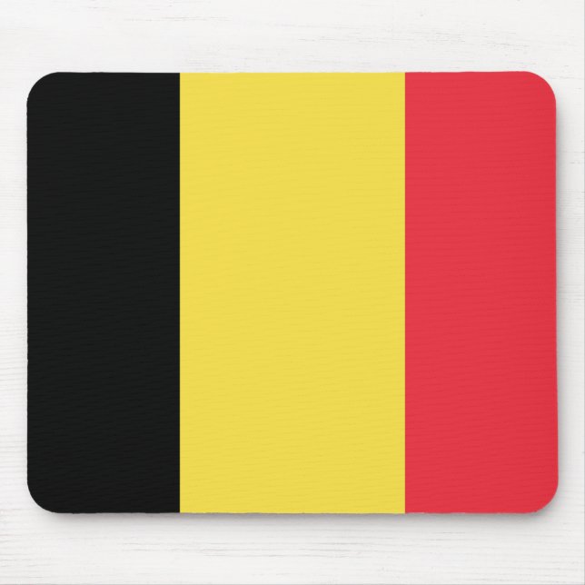 Bandeira da Bélgica Mousepad (Frente)