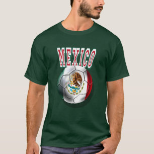 Bandeira da bola de futebol de México da camisa d