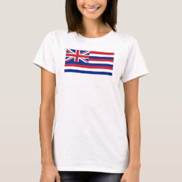 Bandeira da Camisa Básica de T-Shirt Havaí