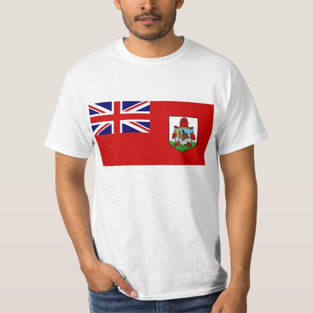 Bandeira da camisa de Bermuda T (Frente)