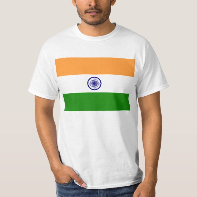 Bandeira da camisa de India T (Frente)
