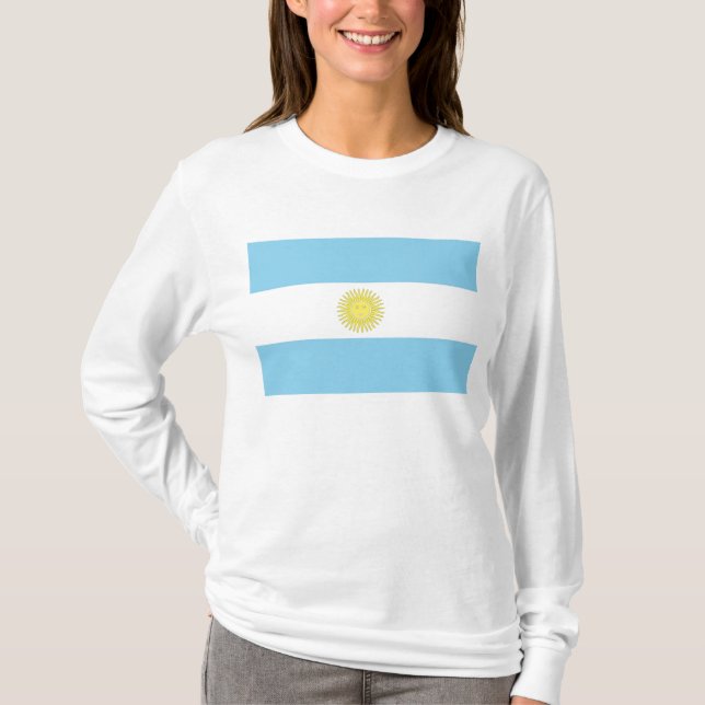 Bandeira da Camisa de Mulheres da Argentina (Frente)