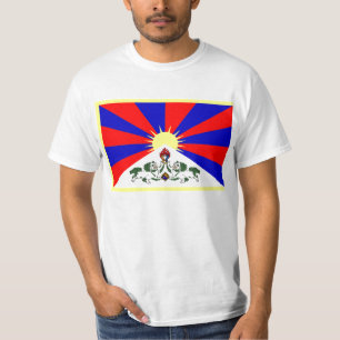 Bandeira da camisa de Tibet T