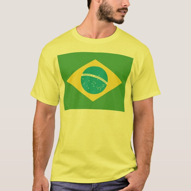 Bandeira da Camisa Masculina do Brasil (Frente)