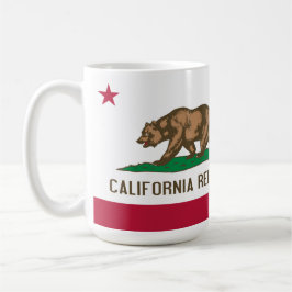 Bandeira da caneca do chá do café de Califórnia
