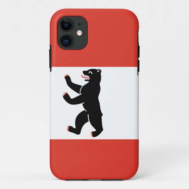 Bandeira da capas de iphone de Berlim Case-Mate (Verso)