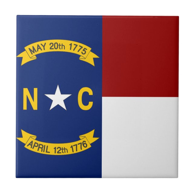 bandeira da Carolina do Norte (Frente)
