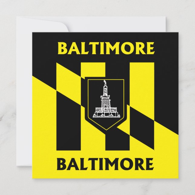 Bandeira da cidade de Baltimore (Frente)