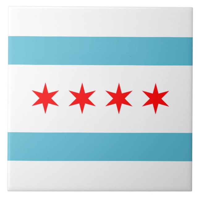 Bandeira da cidade de Chicago (Frente)