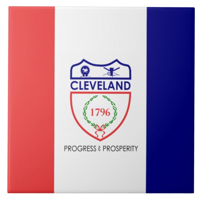 Bandeira da cidade de Cleveland (Frente)