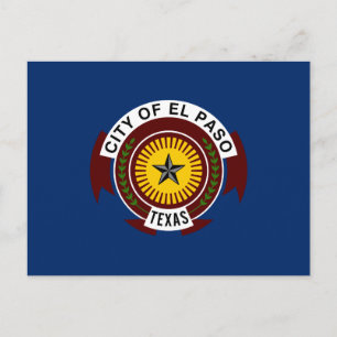 Bandeira da cidade de El Paso, Texas Cartão postal