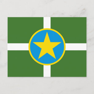 Bandeira da cidade de Jackson, cartão postal do Mi