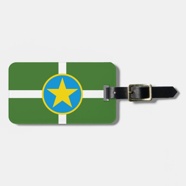 Bandeira da cidade de Jackson, etiqueta de bagagem (Frente Horizontal)