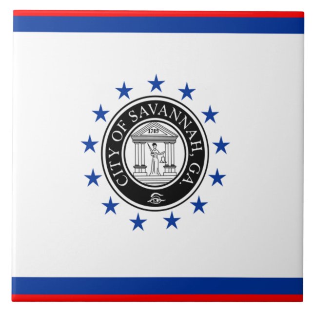 bandeira da cidade de Savannah (Frente)