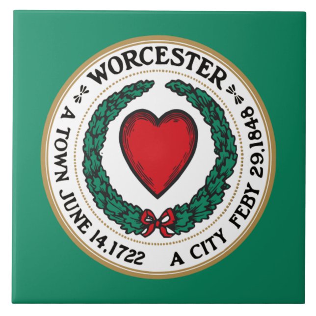 Bandeira da cidade de Worcester (Frente)