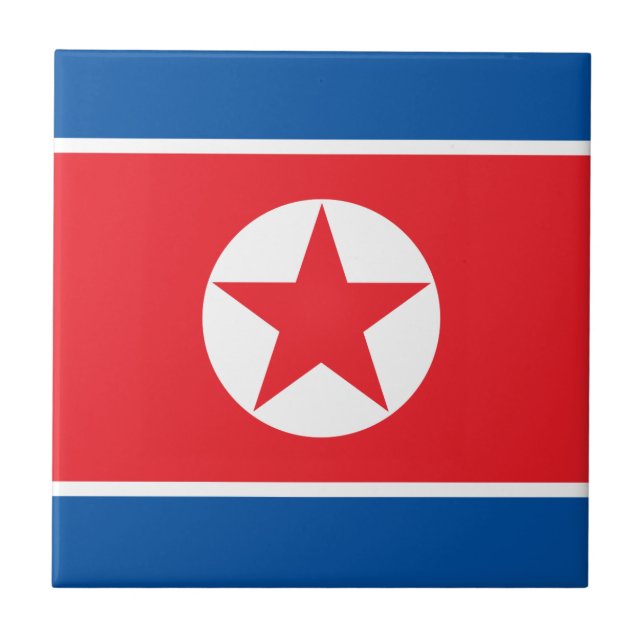 Bandeira da Coreia do Norte (Frente)
