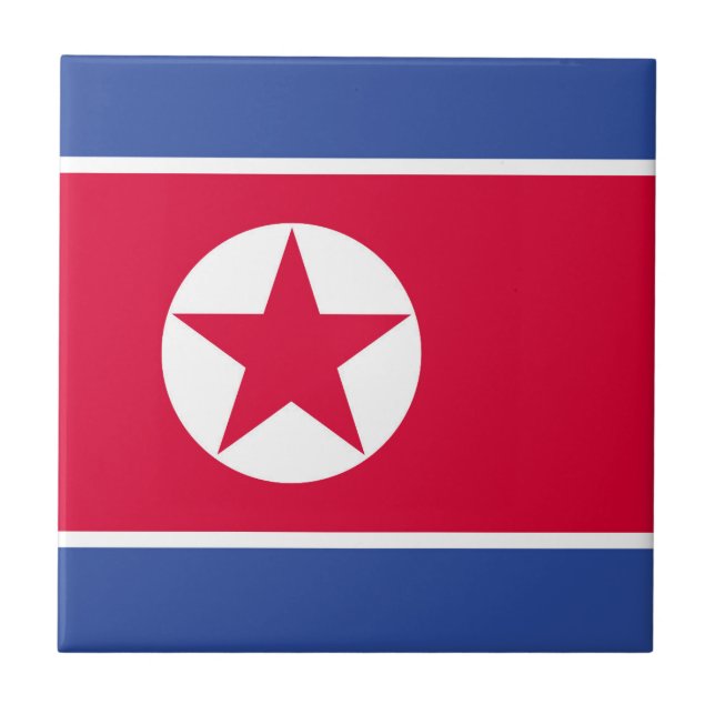Bandeira da Coreia do Norte (Frente)