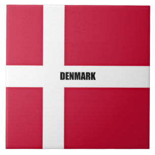 Bandeira da Dinamarca, rotulada
