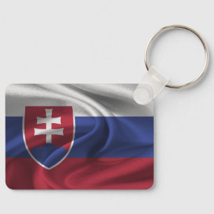 Bandeira da Eslováquia Chaveiro