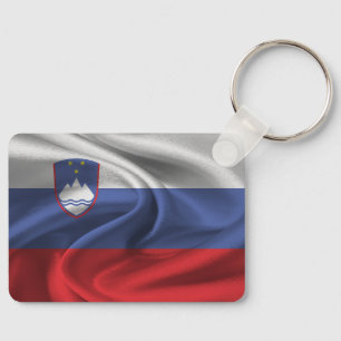 Bandeira da Eslovênia Chaveiro