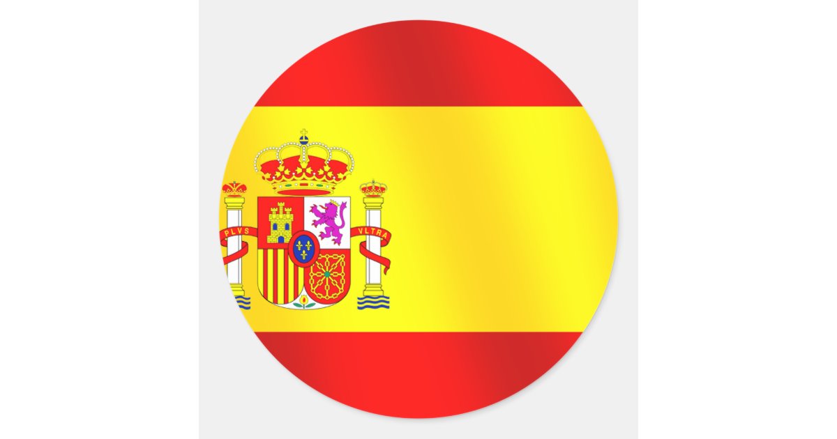 Bandeira da espanha para espanhóis no mundo adesivo | Zazzle
