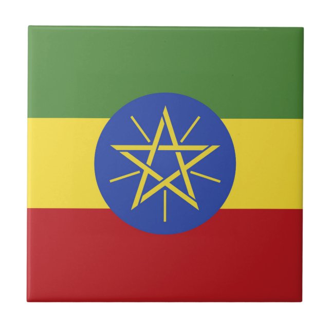 Bandeira da Etiópia (Frente)