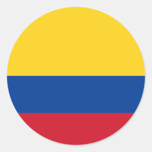 Bandeira da etiqueta de Colômbia