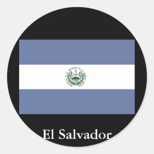 Bandeira da etiqueta de El Salvador