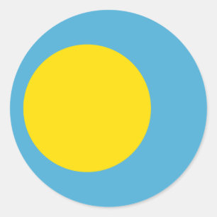 Bandeira da etiqueta de Palau