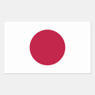 Bandeira da etiqueta do decalque de Japão