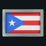 Bandeira da fivela de cinto de Puerto Rico<br><div class="desc">Bandeira da fivela de cinto de Puerto Rico</div>