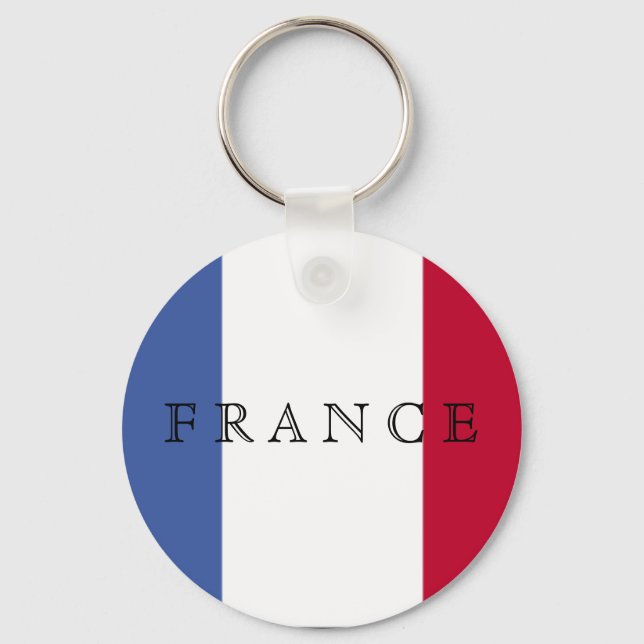 Bandeira da França Chaveiro (Frente)