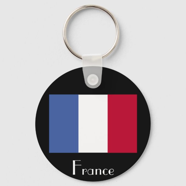 Bandeira da França Chaveiro (Frente)