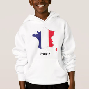 Bandeira da França no Design de Souvenir de Mapa