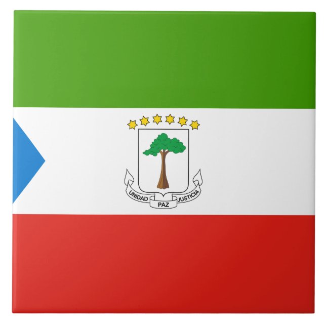 Bandeira da Guiné Equatorial (África) (Frente)