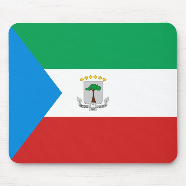 Bandeira da Guiné Equatorial Mousepad (Frente)