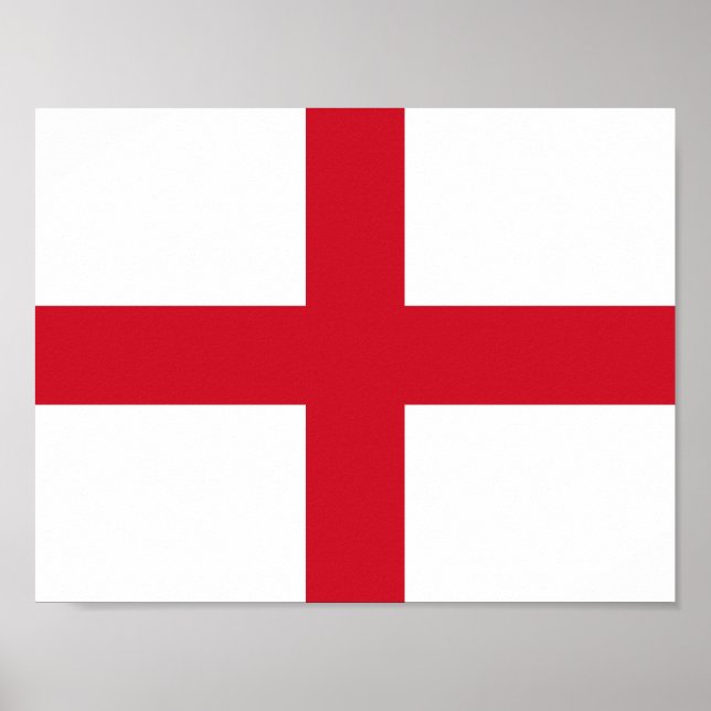 Bandeira da Inglaterra Poster (Frente)