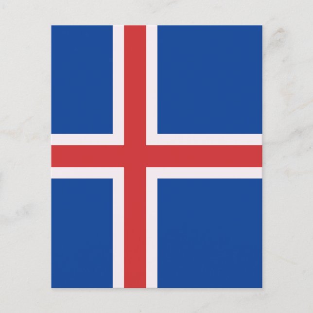 Bandeira da Islândia (Frente)