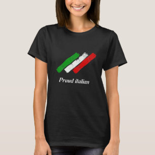 Bandeira da Itália. Orgulhoso italiano. Camiseta