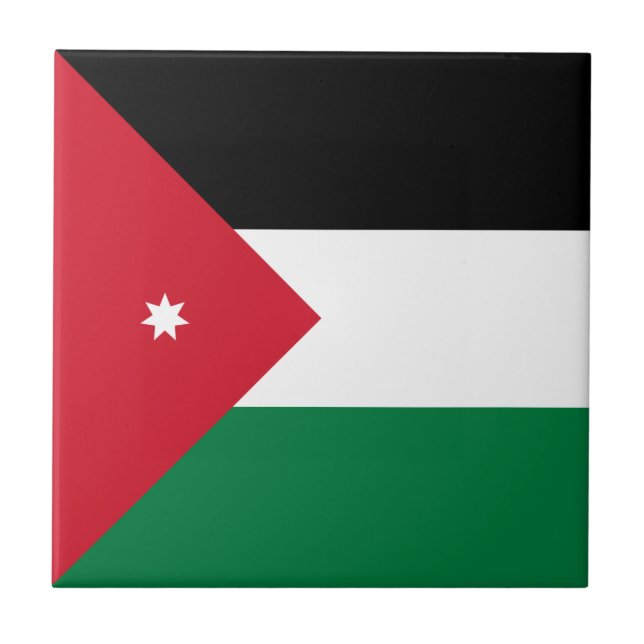 Bandeira da Jordânia (Frente)