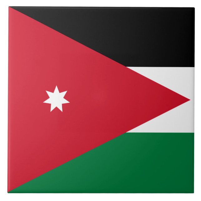 Bandeira da Jordânia (Frente)