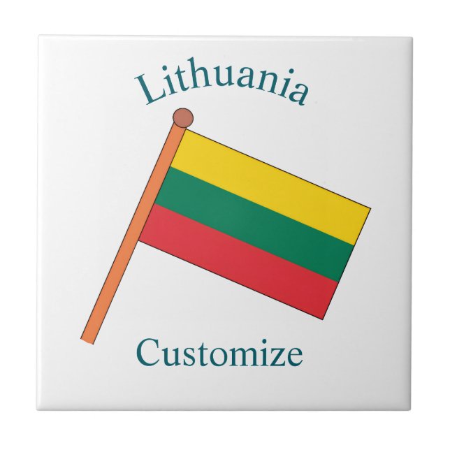 Bandeira da Lituânia Thunder_Cove (Frente)