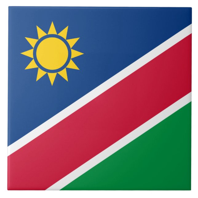 Bandeira da Namíbia (África Austral) (Frente)