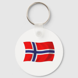 Bandeira da Noruega Chaveiro