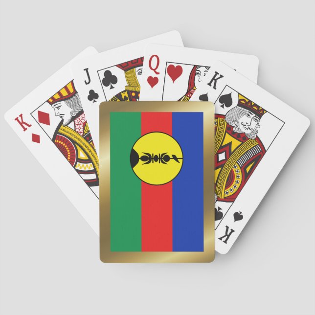 Bandeira da Nova Caledônia Cartas de Baralho (Verso)