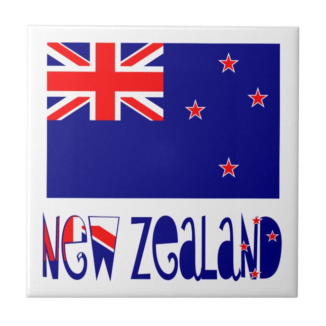 Bandeira da Nova Zelândia e Neozelandês (Frente)