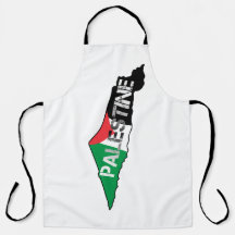 Bandeira da Palestina Livre no Mapa Palestino