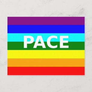 Bandeira da Paz Cartão Postal Italiano