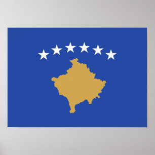 Bandeira da Poster do Kosovo